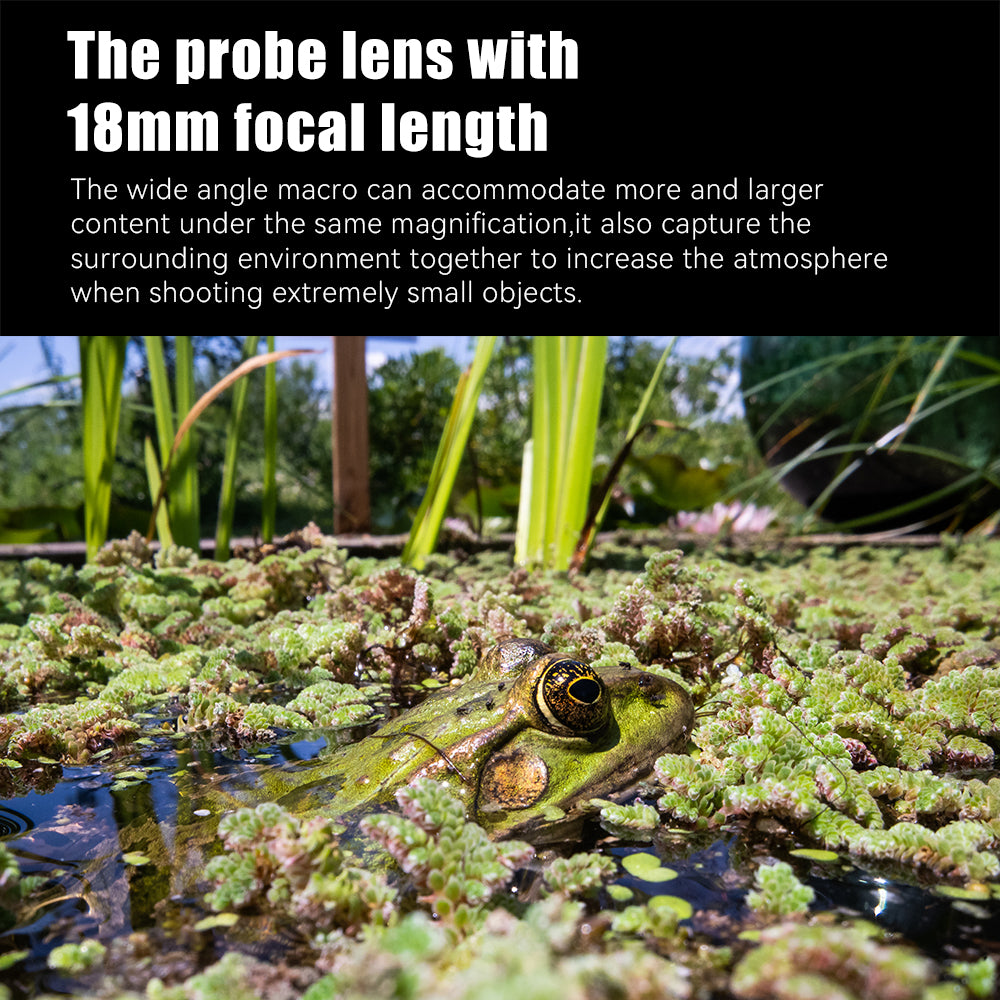 18mm F8 (APS-C) Macro Probe lens 90° View Free Switching Specialty Lens for FX/M43/E/Z/RF/L/EF