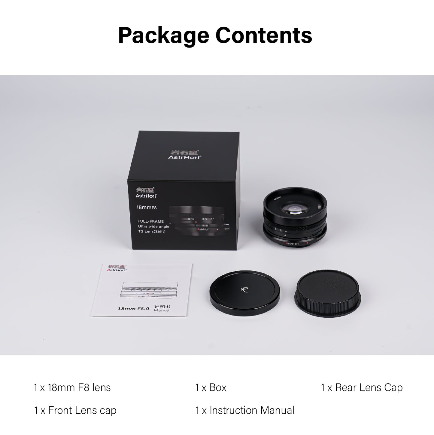 MF 18mm F8 Full-frame Shift Lens for E/EOS-R/L/Z