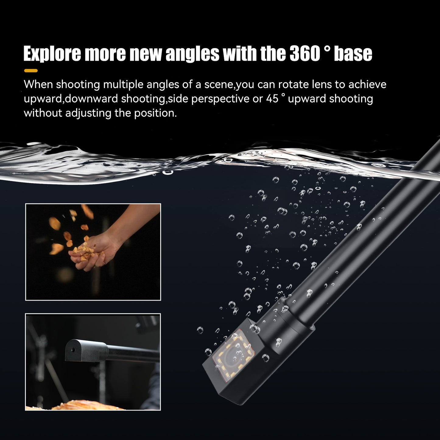 28mm F13 2X Macro Probe Lens Full Frame 360° View Free Switching Specialty Lens for E/Z/RF/L/EF