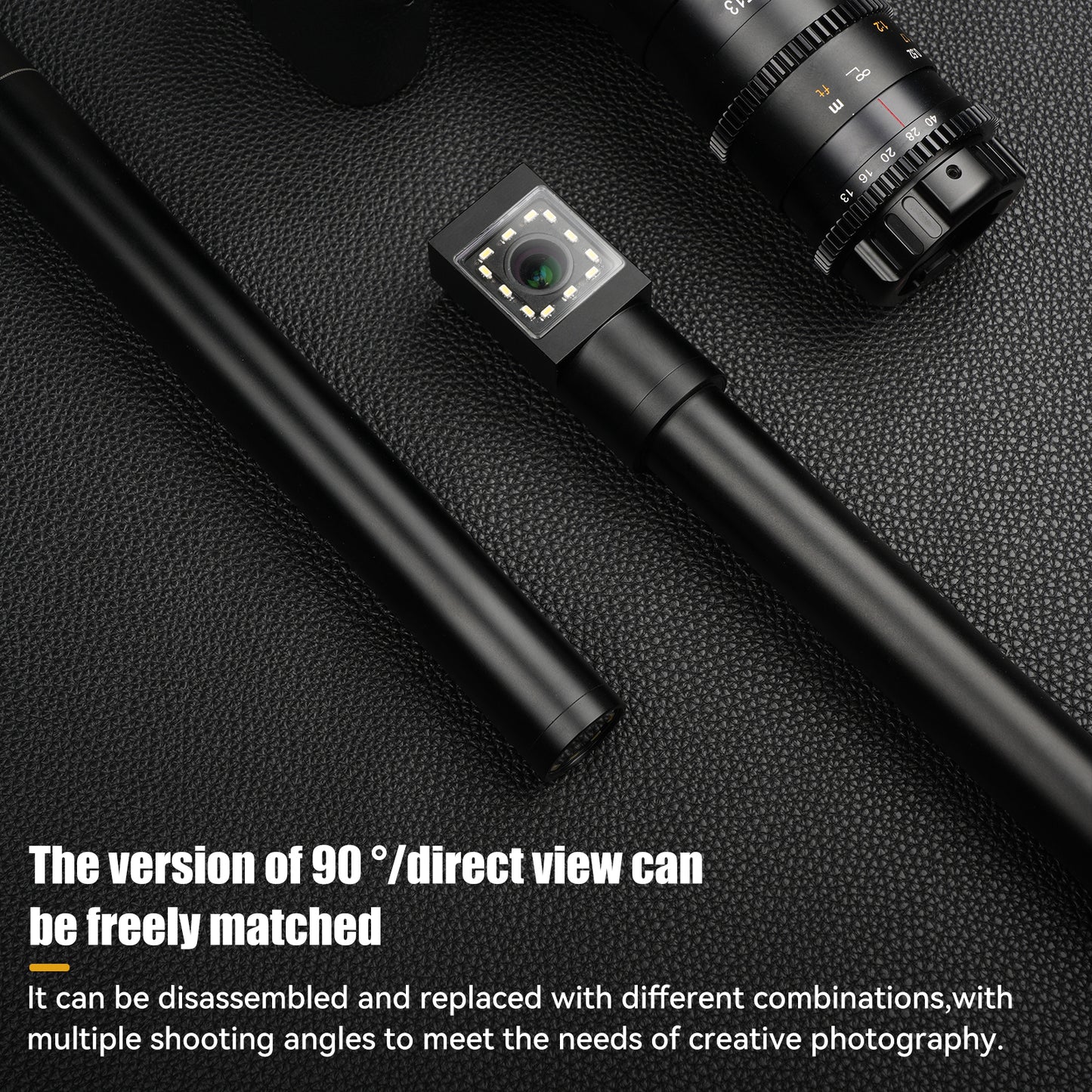 28mm F13 2X Macro Probe Lens Full Frame 360° View Free Switching Specialty Lens for E/Z/RF/L/EF