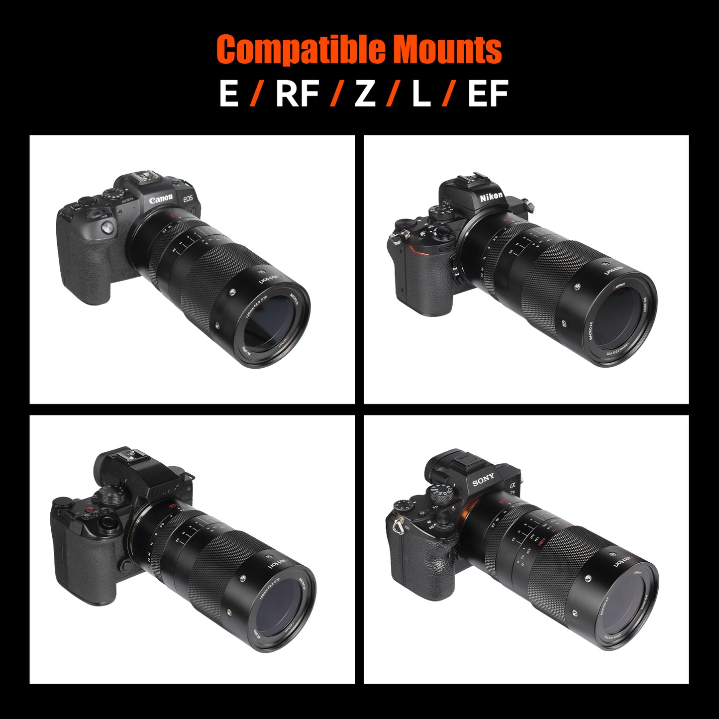 MF 120mm F2.8 Full-frame Macro Lens for E/RF/Z/L/EF