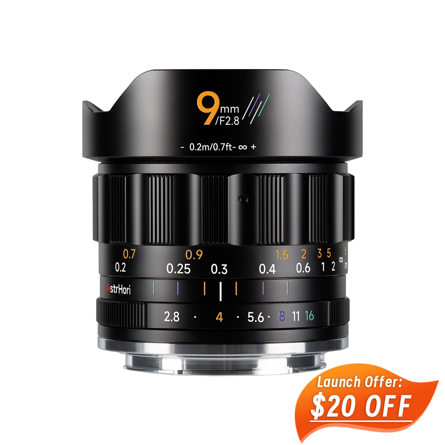 MF 9mm F2.8 Ultra Wide-angle APS-C Lens for E/FX/EOS-R/M43/Z