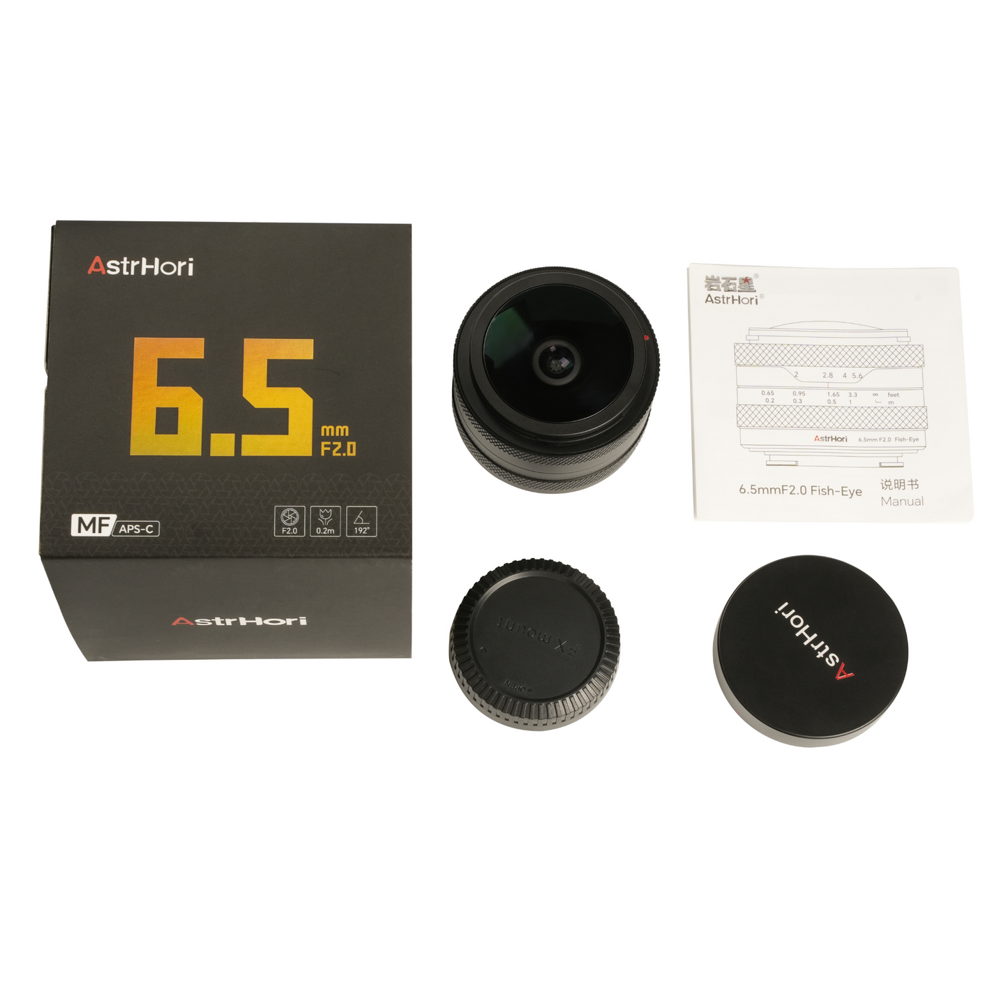 6.5mm F2 APS-C Fisheye Lens for E/FX/EOS-R/M43/Z