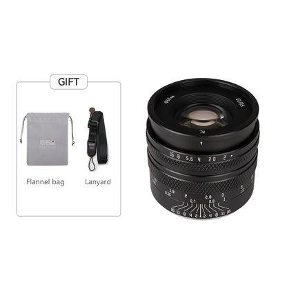 50mm F2.0 Full-frame Portrait Lens for E/FX/EOS-R/EOS-M/L/Z