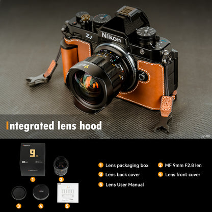 MF 9mm F2.8 Ultra Wide-angle APS-C Lens for E/FX/EOS-R/M43/Z