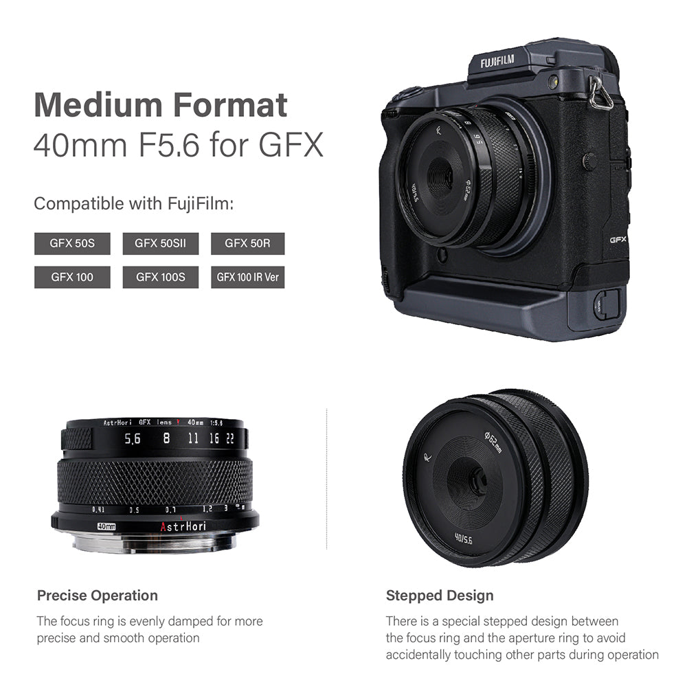 40mm F5.6 Medium Format lens for GFX