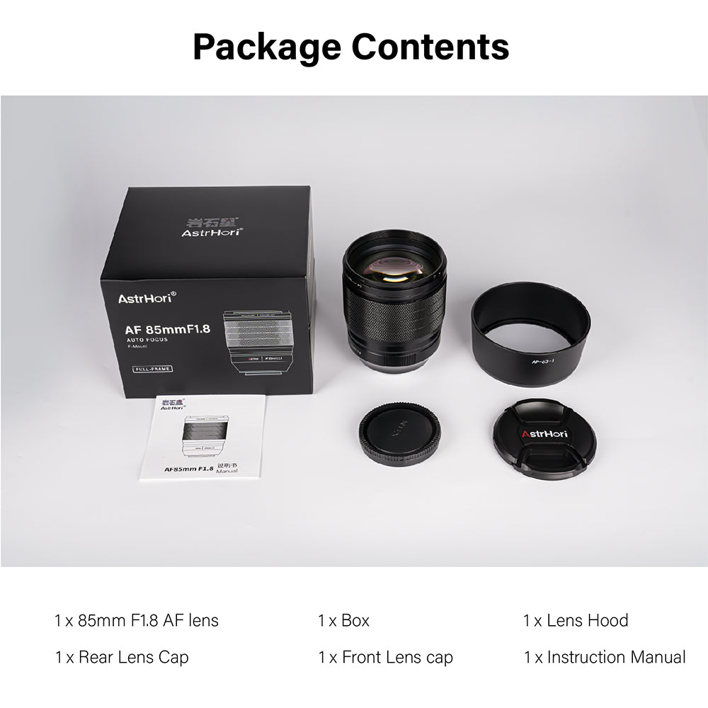 85mm F1.8 Full-frame AF Lens for E