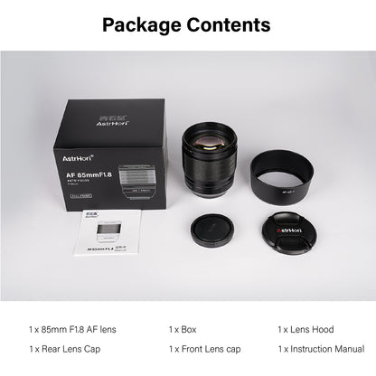 85mm F1.8 Full-frame AF Lens for E