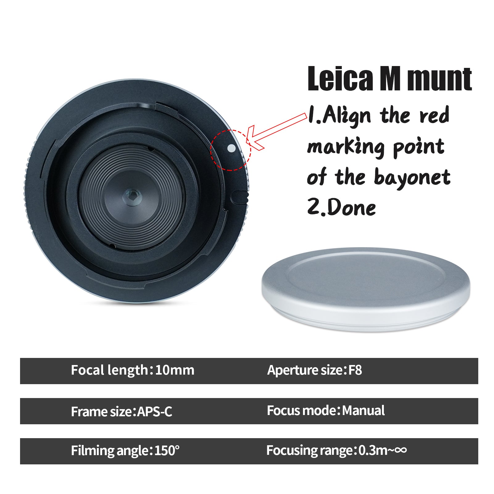 10mm F8 Leica-M Fisheye Lens – AstrHori